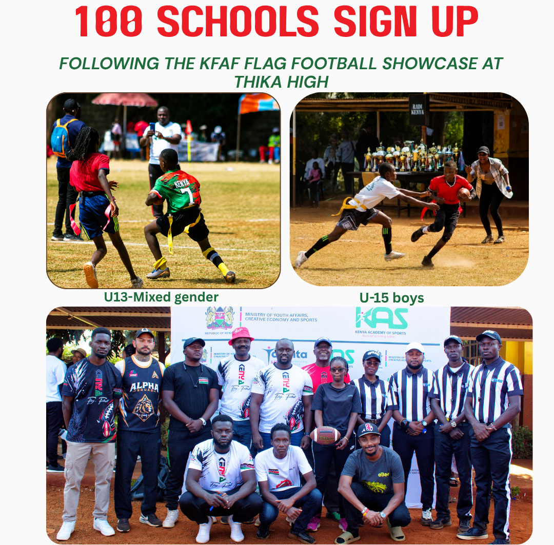100 Schools Sign Up After Kfaf Flag Football Showcase - American Football Kenya