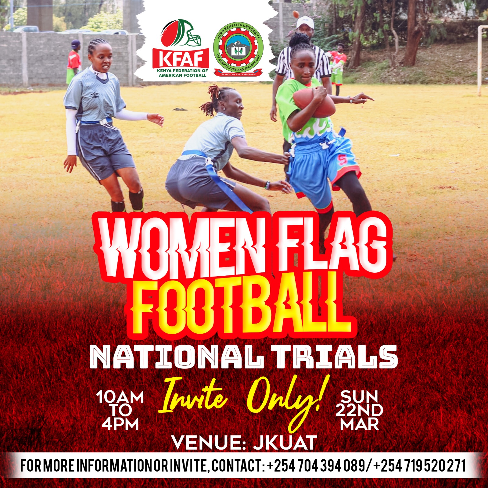 Women National Team Flag Footbal Trials-Team Kenya - American Football Kenya